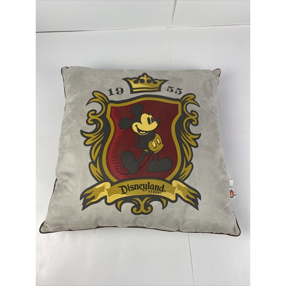 NWT Disneyland Resort Mickey Mouse Pillow Walt Disney World 20" x 20"